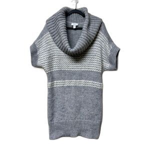 ANN TAYLOR LOFT Wool/Alpaca Blend Cowl Neck Sweater Vest Tunic, Sz L